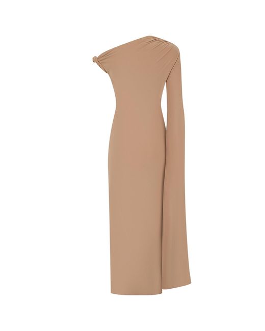 Celestine & Mae Brown Neutrals Begonia Midaxi Dress