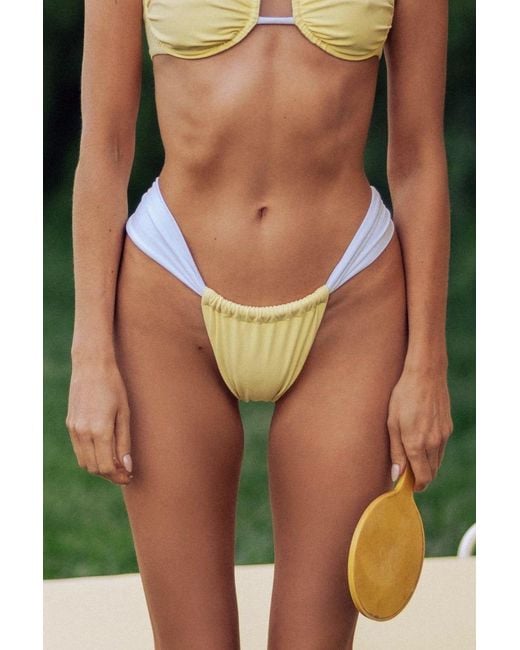 Montce Yellow Sunshine Binded Sandra Bikini Bottom