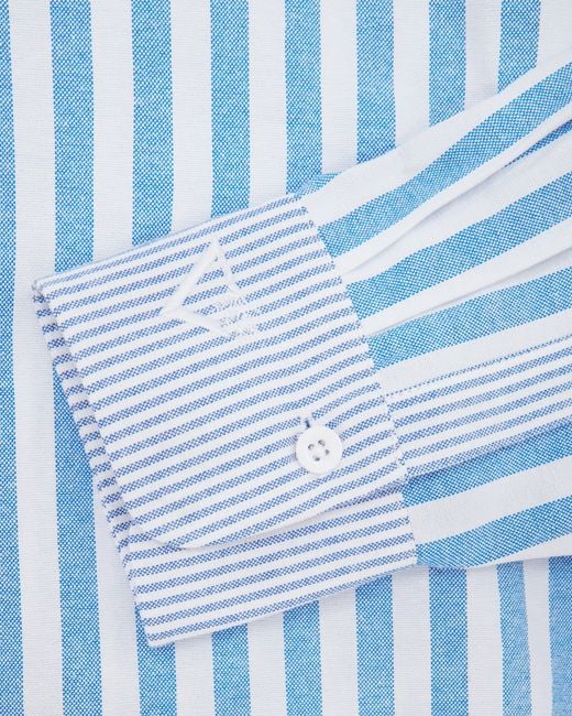 Hay Life Blue Bailey Multi Stripe Oversized Shirt