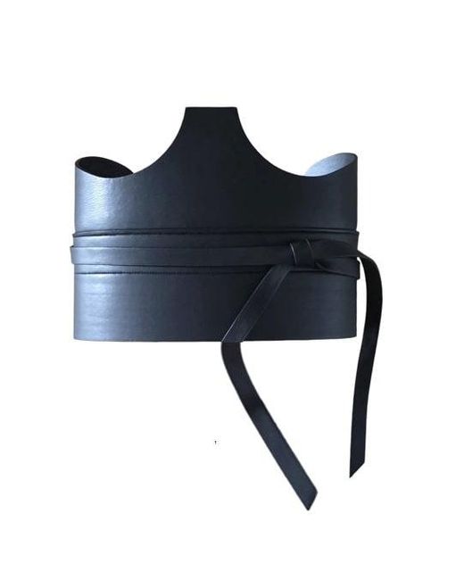 Circular Path Brown Pecan Cut Out Corset Belt