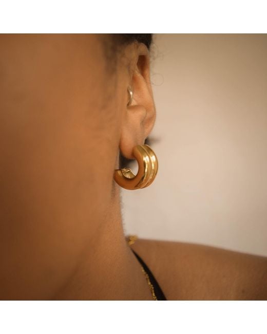 Superdivajewellery Metallic Hoop Earrings