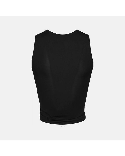 OW Collection Black Chiara Cut Out Sleeveless Top