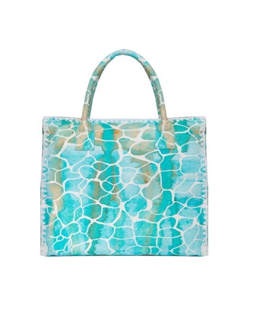 Sophia Alexia Blue Aqua Pebbles Barbados Beach Bag
