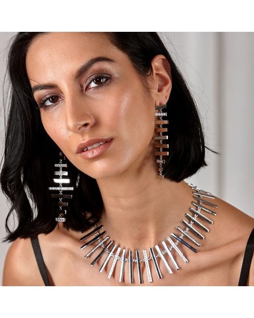 Lucy Quartermaine White Solid Sterling Wind Chime Earrings