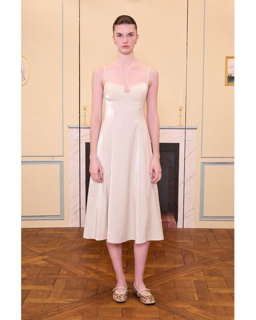 Pcfg Natural Neutrals Daydreamers Strappy Midi Dress