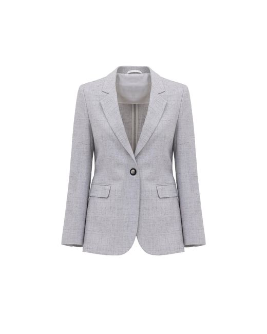 Georgette Gray Soft Ash Tailored Blazer