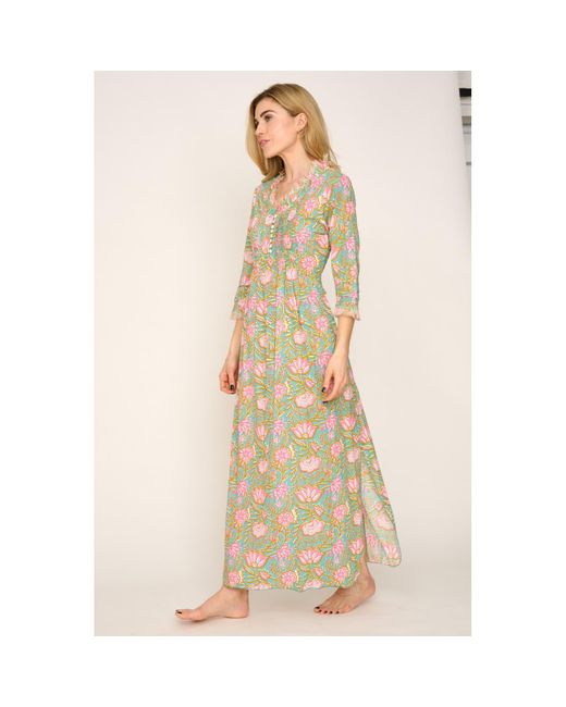 At Last Multicolor Cotton Annabel Maxi Dress