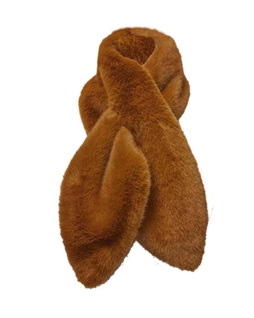 Nooki Design Brown Cate Faux Fur Scarf