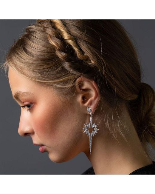 Stephanie Browne Australia White Love Comet Earrings