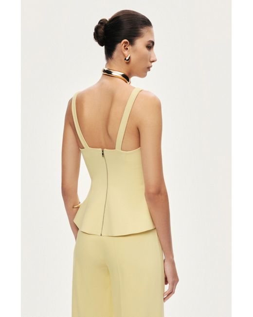 Nocturne Yellow Strappy Sculpted Bustier