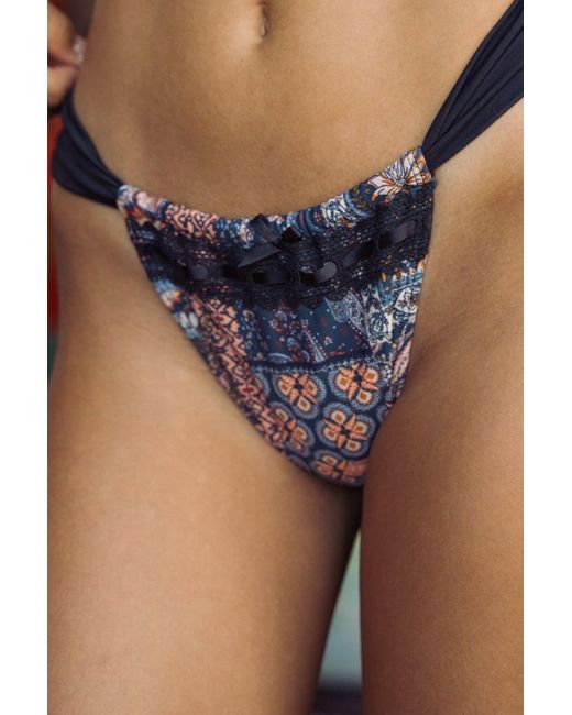 IVY SWIMWEAR Blue Francesca Bottom
