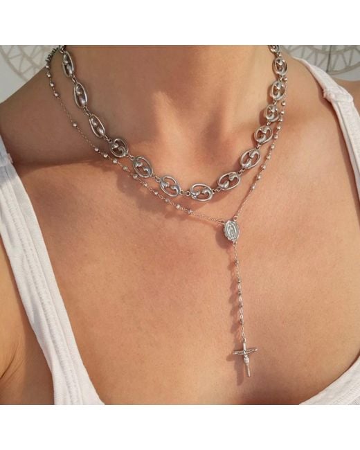 Leni James Metallic The Fibonacci Link Necklace