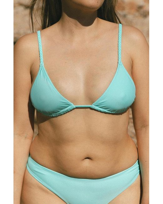 Aqva Swimwear Blue Aqva Tortuga Bikini Top