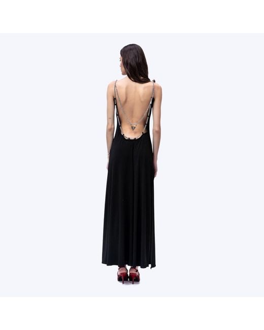 Vazaf Black Backless Dress