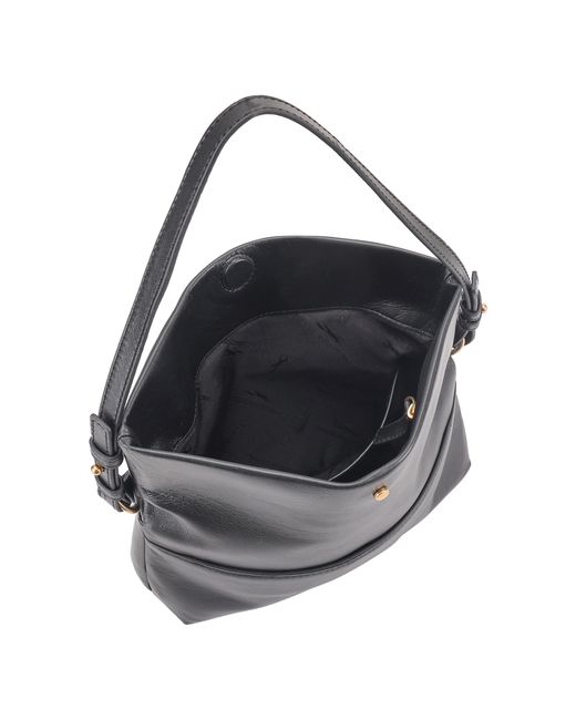 Paul Costelloe Black Theodora Leather Shoulder Bag