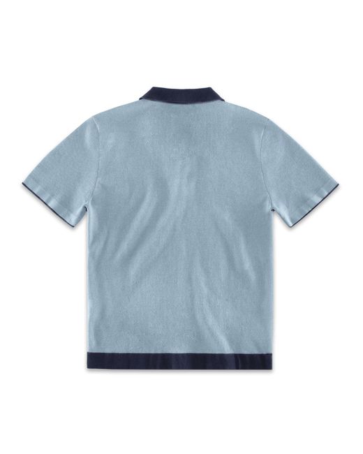 &SONS Trading Co Blue Milano Knitted Polo Shirt for men