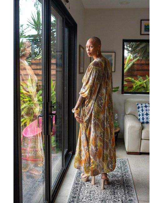 Jennafer Grace Metallic Gracie Caftan