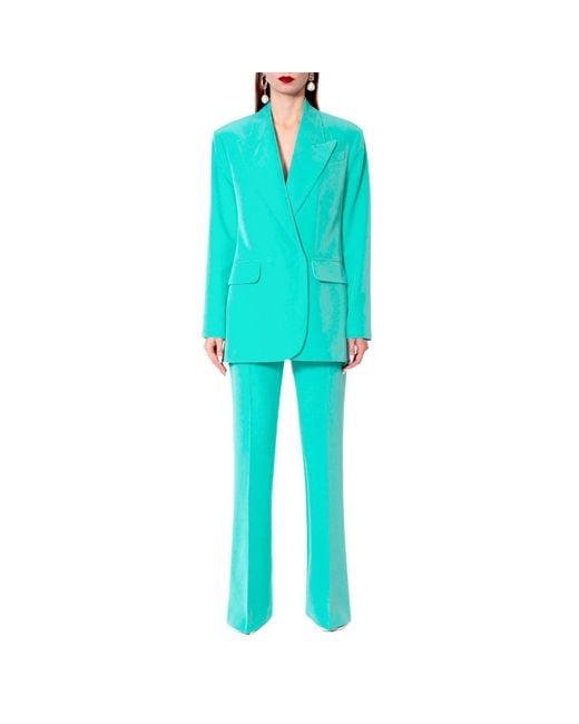 AGGI by HALEWSKI Blue Kyle Mexicali High Waist Trousers