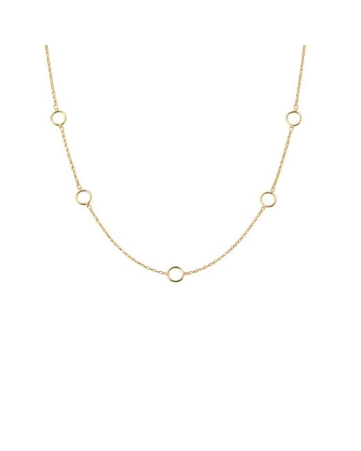 Lily Flo Jewellery Metallic Karma Circle Chain Necklace