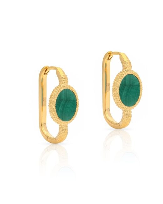 Preeti Sandhu Green Kora Link Hoops
