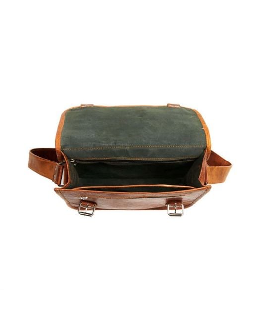 VIDA VIDA Brown Vida Mini Leather 2 Buckle Bag
