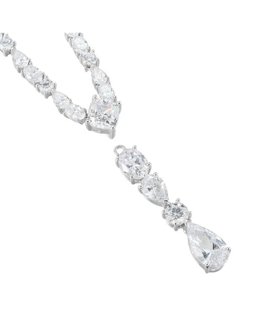 Arte Madrid Metallic Whisper Of Love Two-Way Tennis Necklace & Head Chain