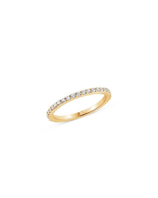 SALLY SKOUFIS Metallic Highbeam Midi Ring With Made Cz Diamond Stimulant
