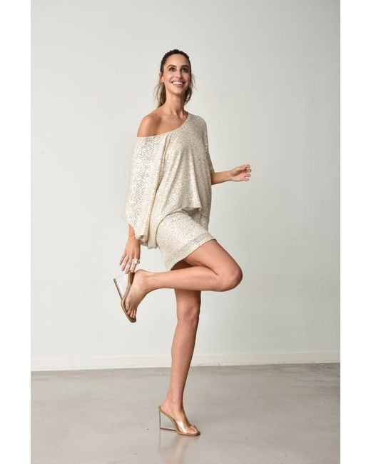 Muche Et Muchette Natural Cheri Sequins Skirt/Mini Dress