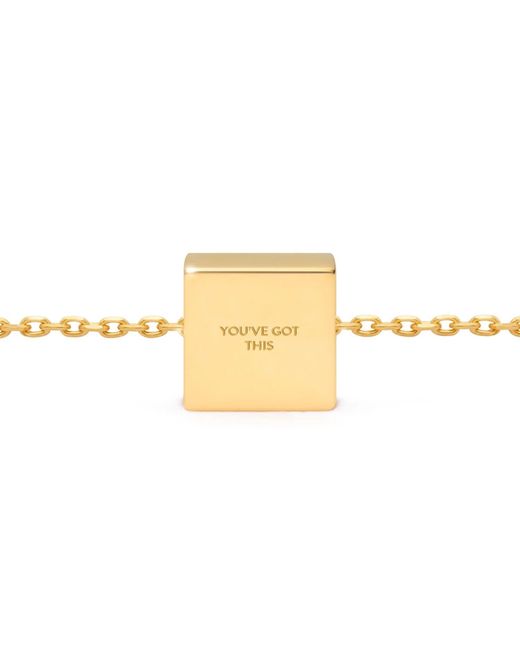 Kouree Metallic 'You'Ve Got This' Necklace Pendant Charm