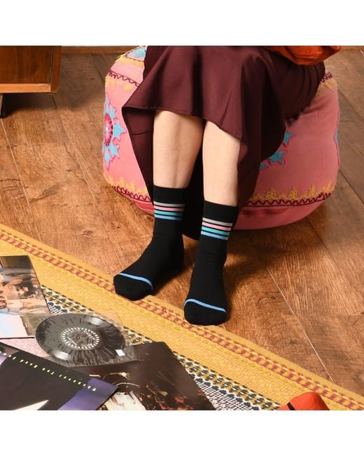 Peper Harow - Made in England Black Mix Tape Socks –