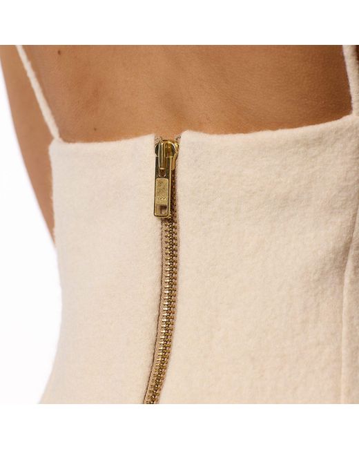 F.j.k by Farah Kadhimi Natural Eva The Ivory Knee Length Evening Dress