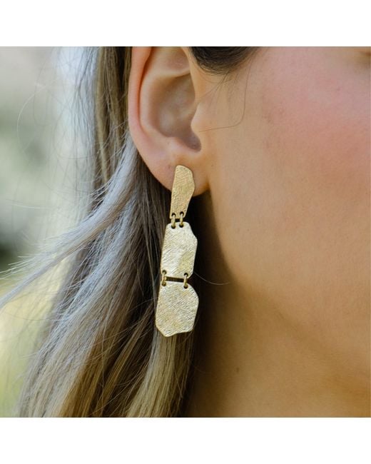Marcia Moran Metallic Sequoia Earrings