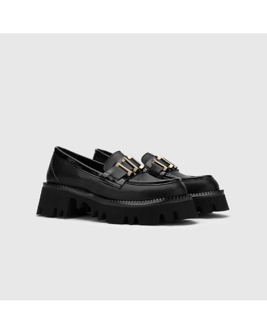 Ilvi Black Anto Patent Leather Loafer