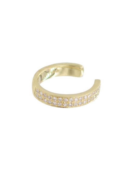 KAMARIA Metallic Double Row Diamond Ear Cuff