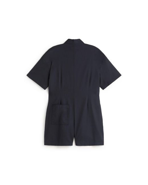 Thinking Mu Blue Fish Roberta Hand Embroidered Jumpsuit