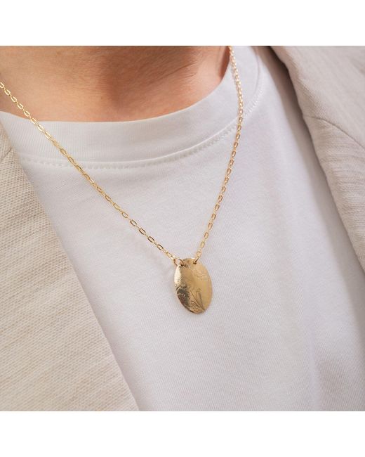 Kate Koel Metallic August Birth Flower Necklace