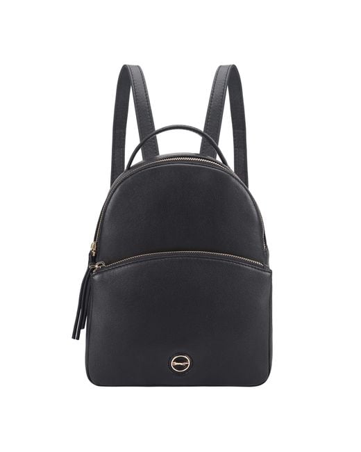 Paul Costelloe Black Laval Leather Backpack