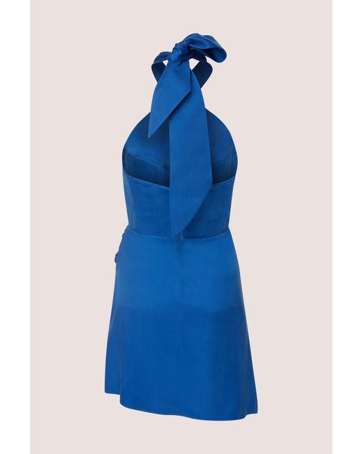 Cansu Xi Blue Gaia Ra Mini Dress