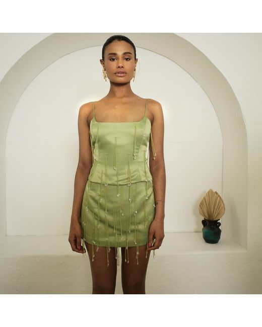 Delfi Collective Green Bijou Top