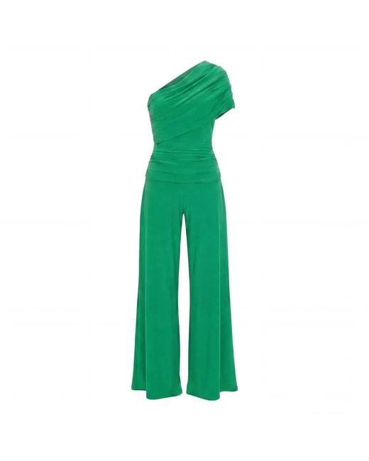 Atom Label Green Rhodium Jumpsuit