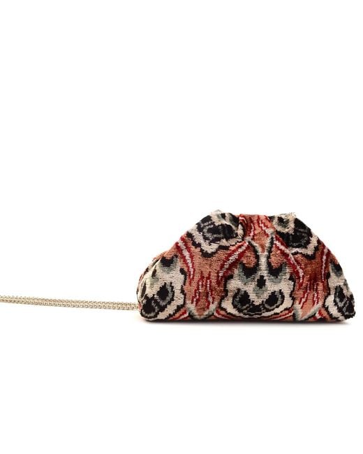 SJW BAGS LONDON Red Victoria Ikat Pouch Bag