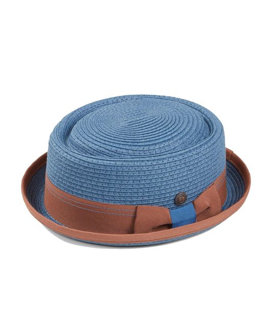 Dasmarca Hats Blue Dasmarca Rico Summer Telescope Crown Lightweight Breathable Rude-Boy Mod Porkpie Hat for men