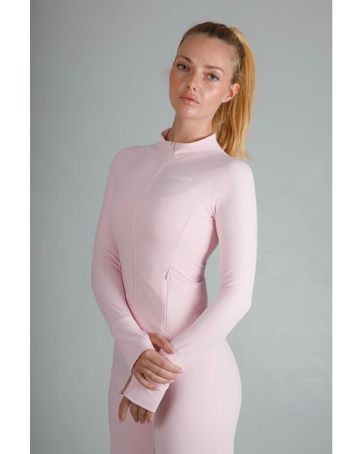 Cmmttd Pink Soft Form Zip-Up Jacket