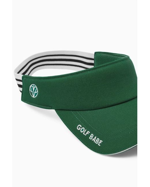 Victoria Paulsen Green Golf Babe Visor- Dark