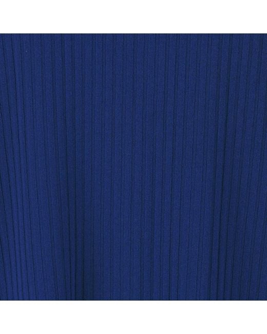 SALANIDA Blue Donna Ribbed Crop Top