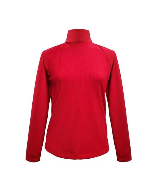 Emma Wallace Red Yenia Top