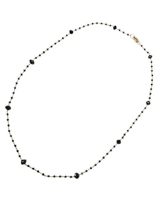 Rahul's Jewels Metallic 18" Genuine Diamond Rosary Necklace
