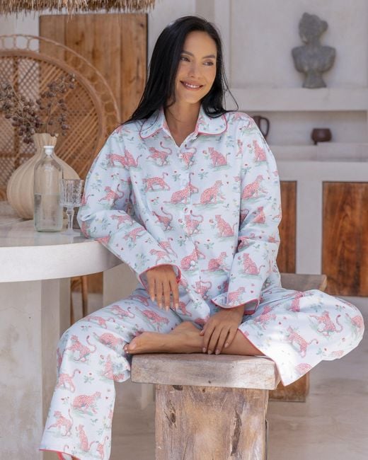 Love Letters X White Layla Long Pj Set
