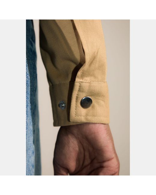 Nooltrends Natural Neutrals Latte Palmeraie Embroidered Jacket for men