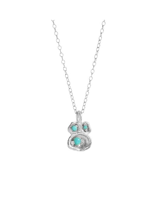 Claire Hill Designs Metallic Lichen Pendant Necklace